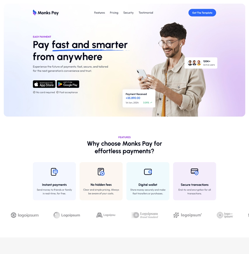 Landing Pages template 1