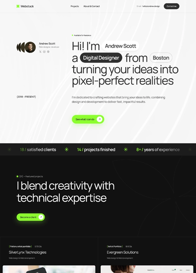 Portfolio & Creative template